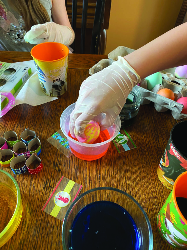 Dying Easter eggs is a fun annual tradition for many families.