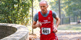 Peter McArdle running at Van Cortland Park