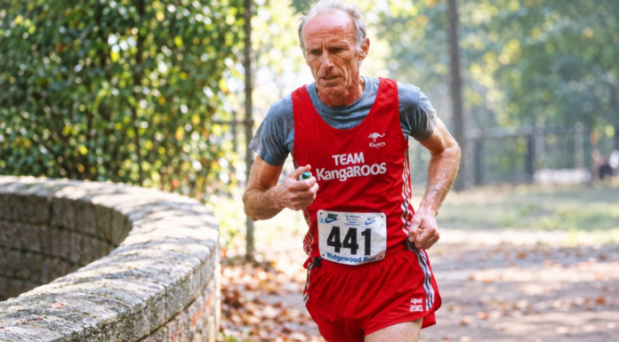 Peter McArdle running at Van Cortland Park