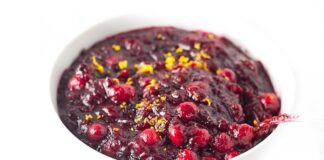 You can't have Thanksgiving without cranberry sauce! My version uses orange juice and zest for a tangy twist. Enjoy!