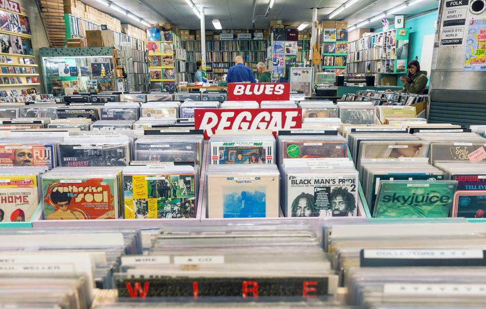 Local record shops are a meeting place for people who care about music.