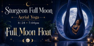 August Full Moon Float – Aerial Restorative Yoga & Sound Healing